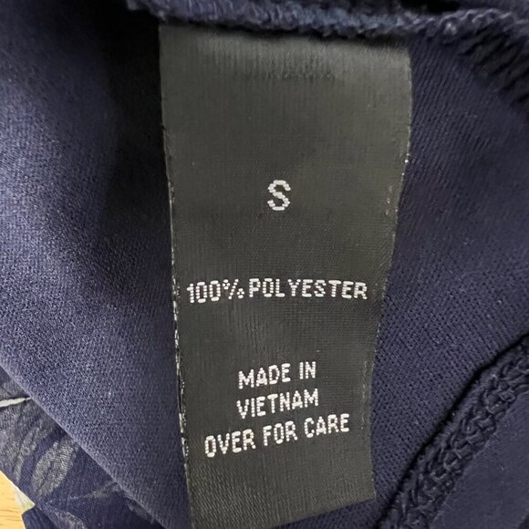 Alyx Womens Floral Two Piece Short Sleeve Top Navy/Multi Size Small - Picture 8 of 8